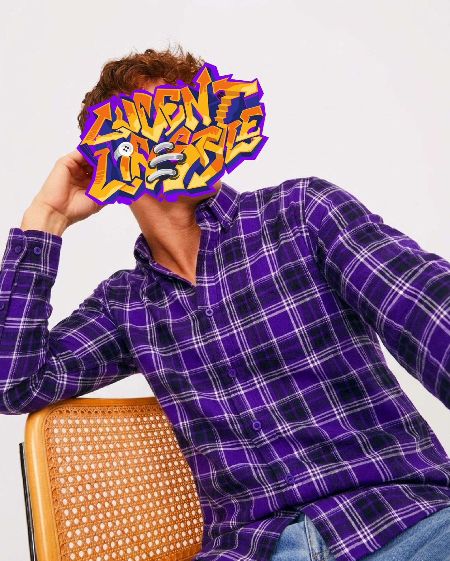Purple Check Shirt
