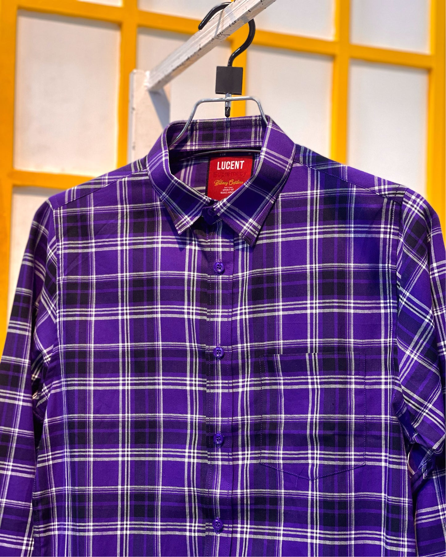 Purple Check Shirt