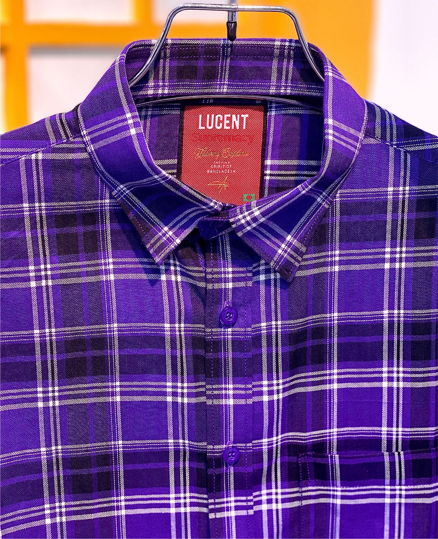 Purple Check Shirt